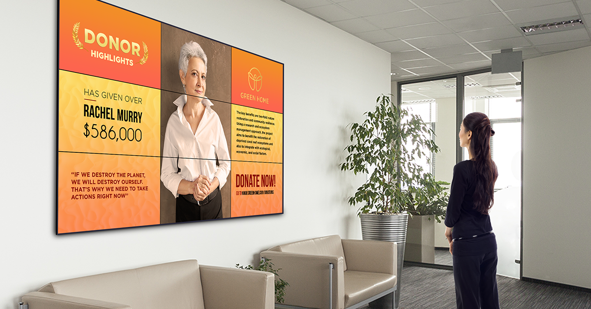 Making Donor Stewardship Easier Using Digital Donor Walls