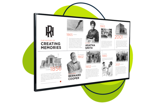 History Wall and Timeline Wall Ideas: 18 Designs, and the Digital History Wall