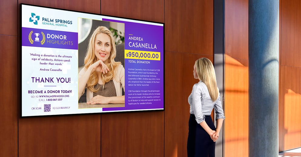 Implementing a Major Donor Strategy With a Digital Recognition Wall