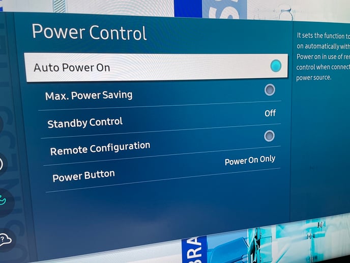 Power Control samsung