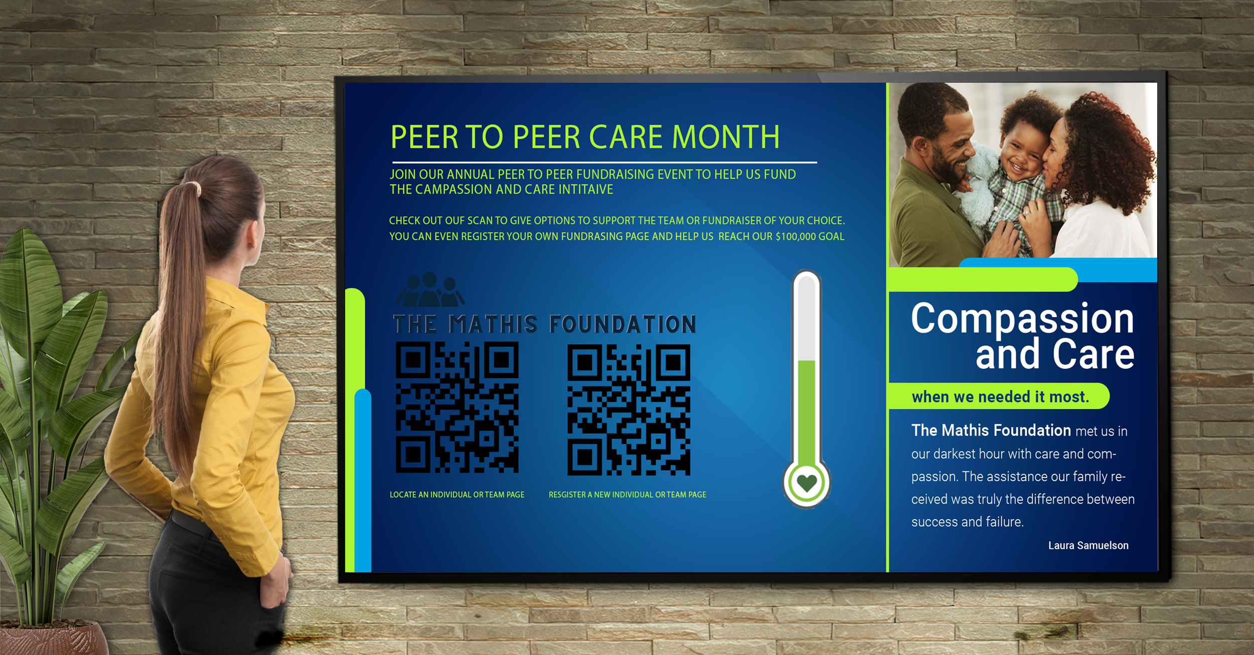 QRCODE on screen