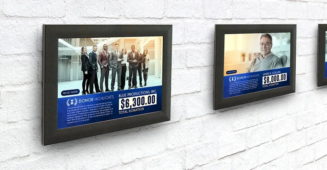 An example of donor plaques