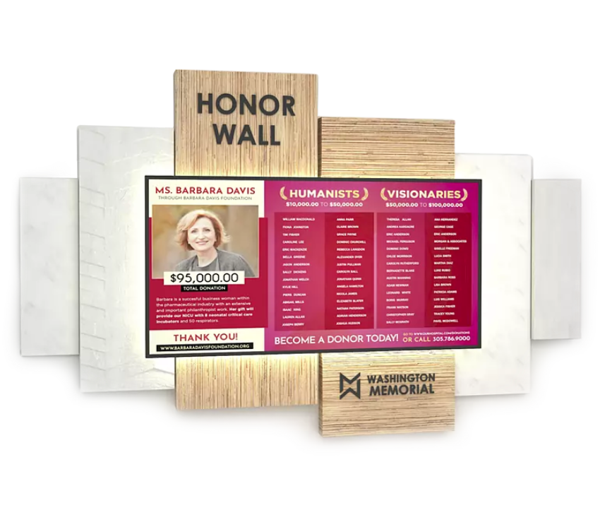 donor wall graphic