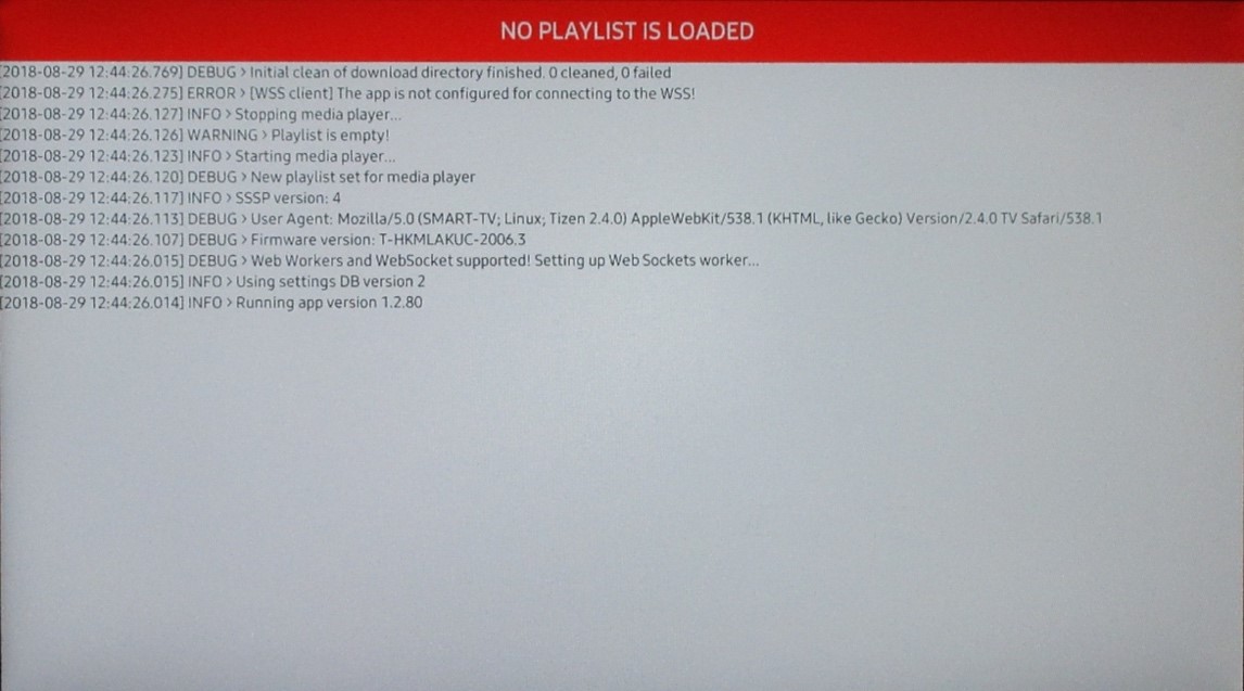 Samsung - No Playlists Is Loaded