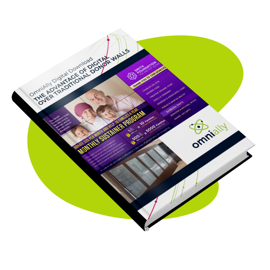 The advantage of digital over traditional donor walls