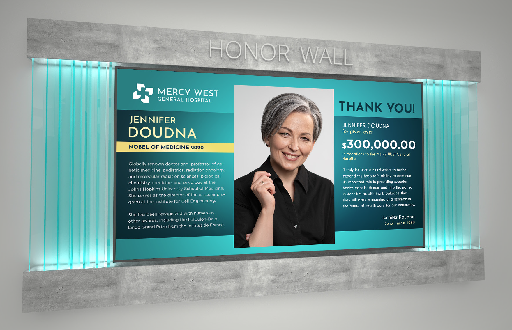 Acknowledging Donor Gifts Using Your Digital Wall