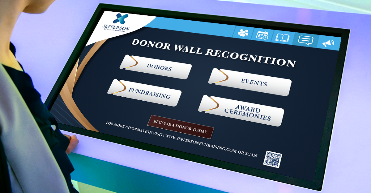 interactive donor displays