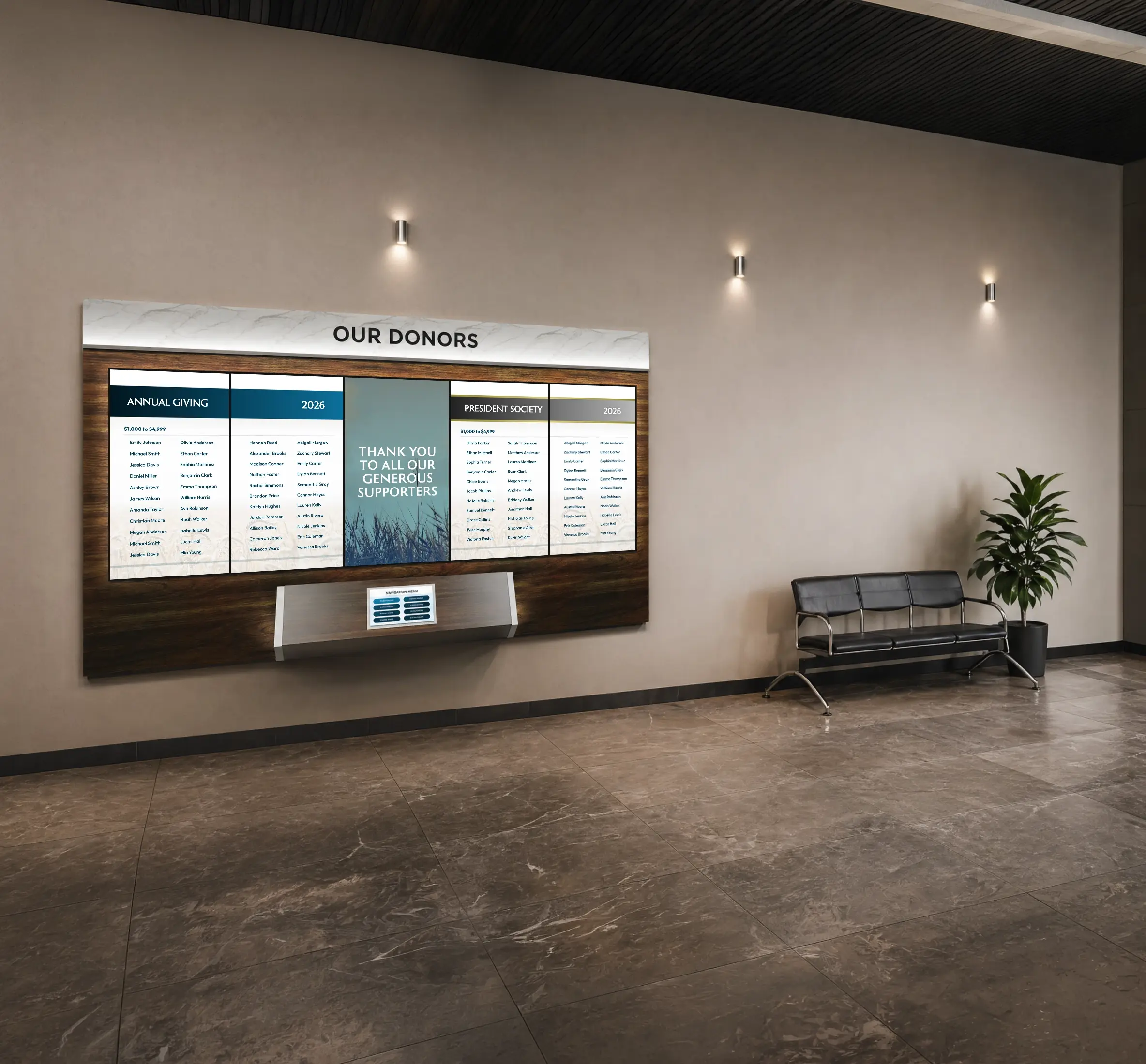 our-donors-lobby-wall